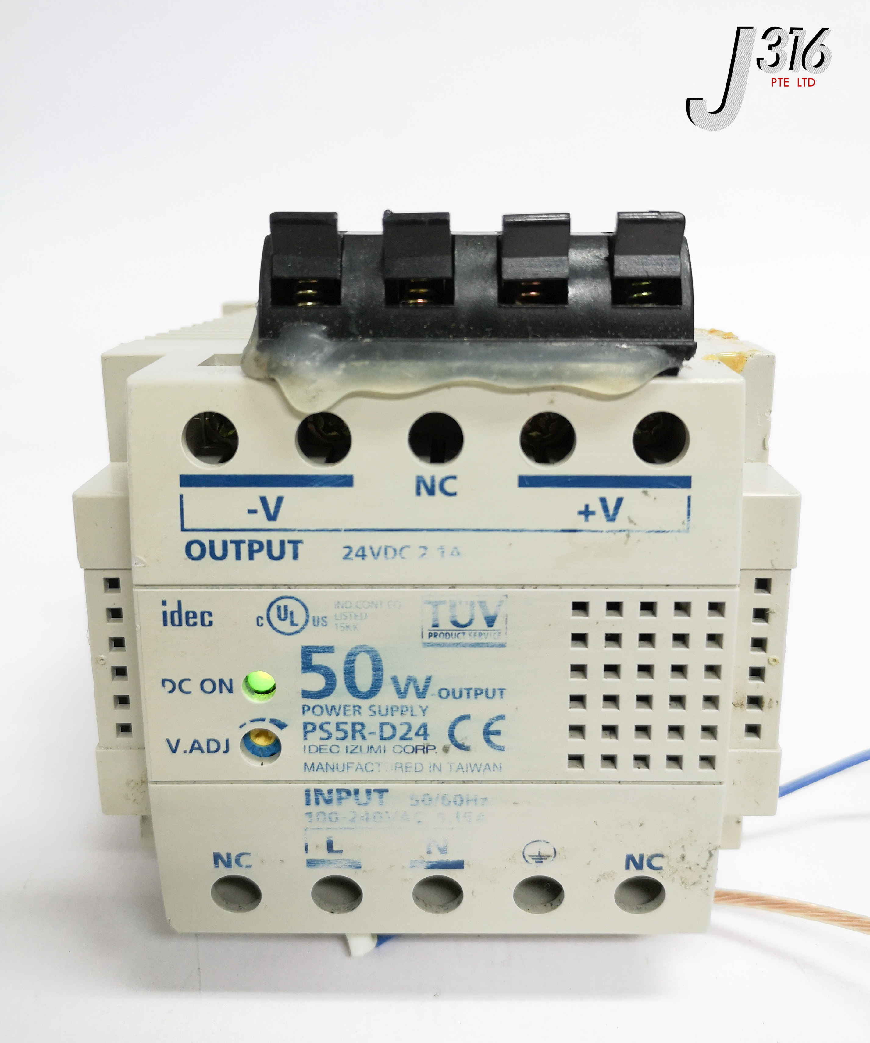オーダー 17788 IDEC 50W OUTPUT POWER SUPPLY, 50/60HZ 100-240VAC 1.15A PS5R